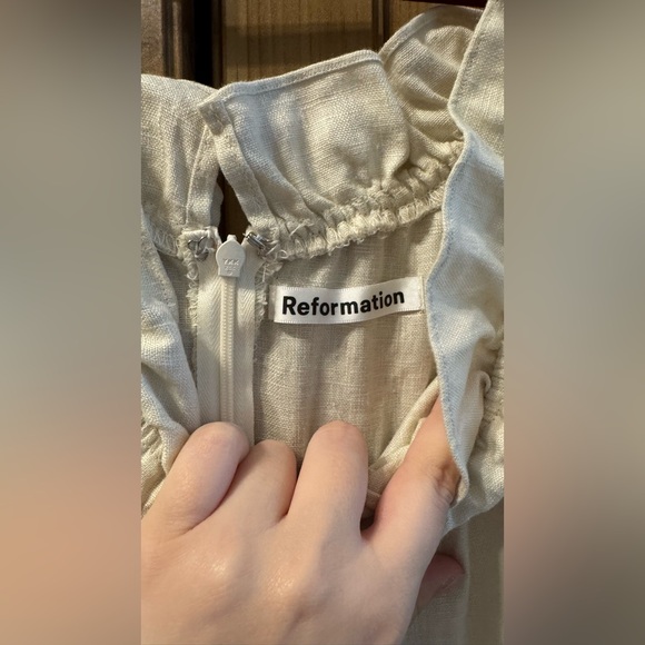 Reformation Marley Off Shoulder Midi Dress, Size 2 - Picture 8 of 12